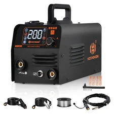 HZXVOGEN Portable MIG Welder IGBT DC 200Amp Mini ARC Gasless Welding Machine USA