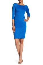 Taylor Textured Body-Con Dress, Boatneck, Elbow raglan sleeves Size 8, $119 NWT