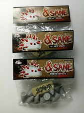 3 Bags x 12 - Gray Rubber Helmet Spikes, & Sane Rat Vision 1.25" With Sticker