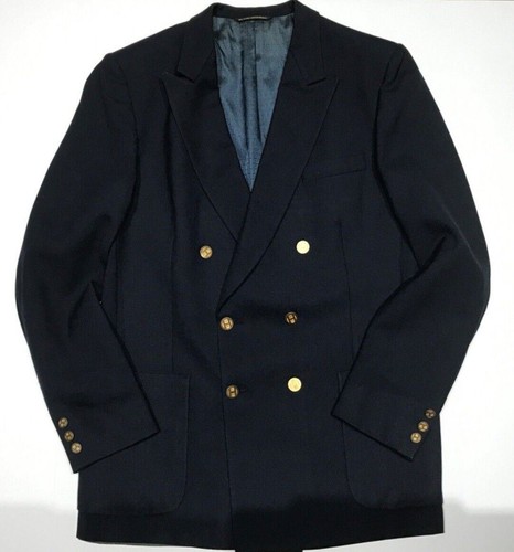 Halston Zweireiher Blazer mit spitzem Revers Sport Mantel 40 L 40 L A37