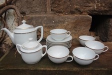 13 tlg. Teeservice Kaffeeservice Jaeger & Co und Schaller Bavaria Porzellan 30er