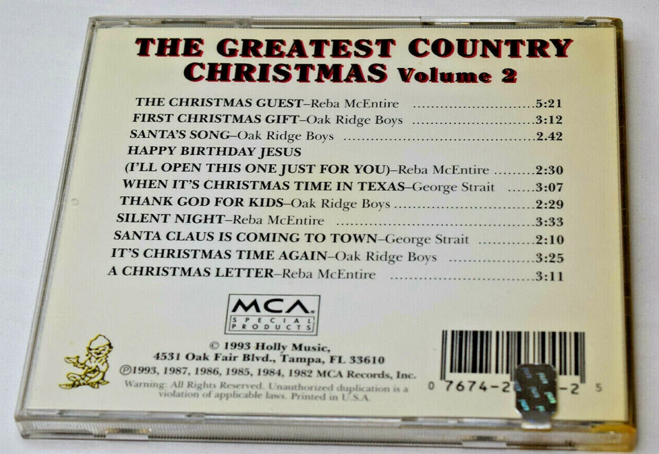 The Greatest Country Christmas Volume 2 Various CD 1982-1993 Foto 4 de 4