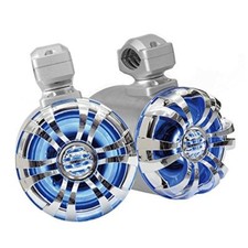 Waterproof Rated Marine Tower Speakers w/ LED Lights - 5.25'' 200 Watt Pair