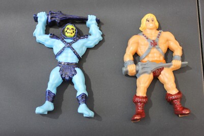 HE-MAN & SKELETOR*1983*MATTEL*WILTON CAKE TOPPERS*VINTAGE*Masters of Universe*