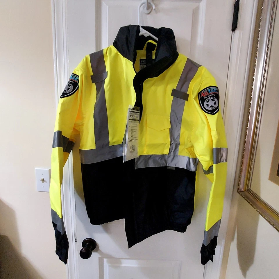 PortWest Hi Viz3 in 1 Bomber Jacket Water Resistant - missing inner fleece layer - Image 3 of 4