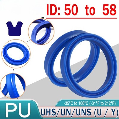 I.D Ø 50~58mm / H 5~12mm UN/UNS/UHS PU U-cup Piston Hydraulic Rod Oil Seal Rings
