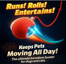 Automatic Rolling Ball Smart Cat Dog Toy Electric Pet Self-moving Kitten lot.