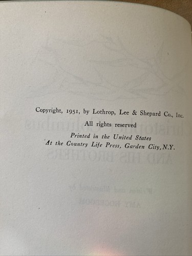 Old COLUMBUS AND HIS BROTHERS Book 1951 BY Amy Hogeboom RARE EXPLORATION HISTORY - Picture 5 of 5