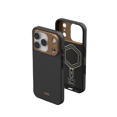 UAG iPhone 17 Pro Case Fibr Armr - Rugged MagSafe Made w/ Kevlar Graphite/Bronze