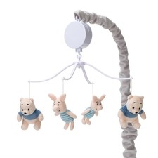 Disney Baby Forever Pooh Gray/Beige Bear Musical Baby Crib Mobile by Lambs  Ivy