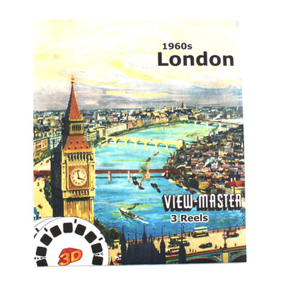 View-Master London England 1960's Sawyer's 3 Reel Packet
