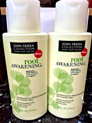 2×John Frieda Root Awakening Strength Restoring Styling Gel / 6. fl oz