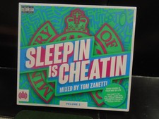 CD ALBUM   VARIOUS ARTISTS " SLEEPIN` IS CHEATIN` MIXED BY TOM ZANETTI " AS NEW