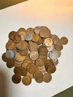 🔥1 pound Lincoln Wheat Small Cent Lot 1930s-1949s  P/D/S and  Steel Circulated