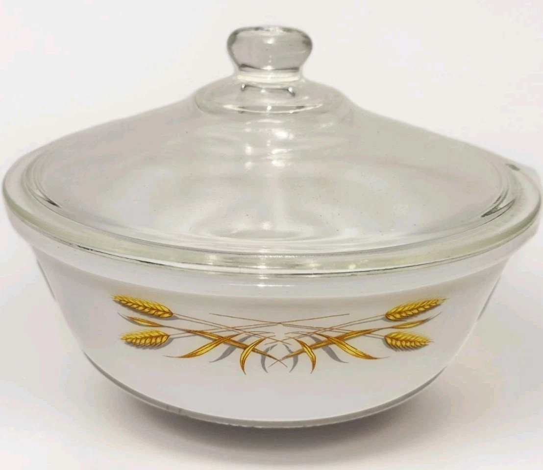 Fire-King Wheat ボウル 5個セット ミルクガラス Fire King Wheat Bowl