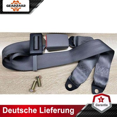 2-Punkt Sicherheitsgurt Beckengurt Mit Schrauben Grau E4 Automatik Bandschloss