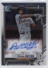2021 Bowman Chrome Prospects Auto Adinso Reyes #CPA-ARE Auto 4f5
