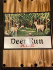 Deer Run Ale Cardboard Sign Easel Back Fred Koch Brewery Dunkirk New York W Buck — photo 1