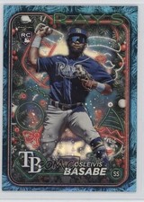 2024 Topps Holiday Blue Metallic Holiday Tree Osleivis Basabe #H118 0t2