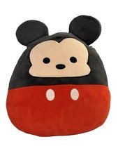 Squishmallows Mickey Mouse Plush Toy 16 Inch Black Red Beige Washable 2021