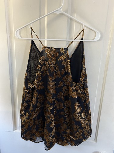 Loft Black And Gold Sheer Tank Size S NWT - Bild 2 von 4