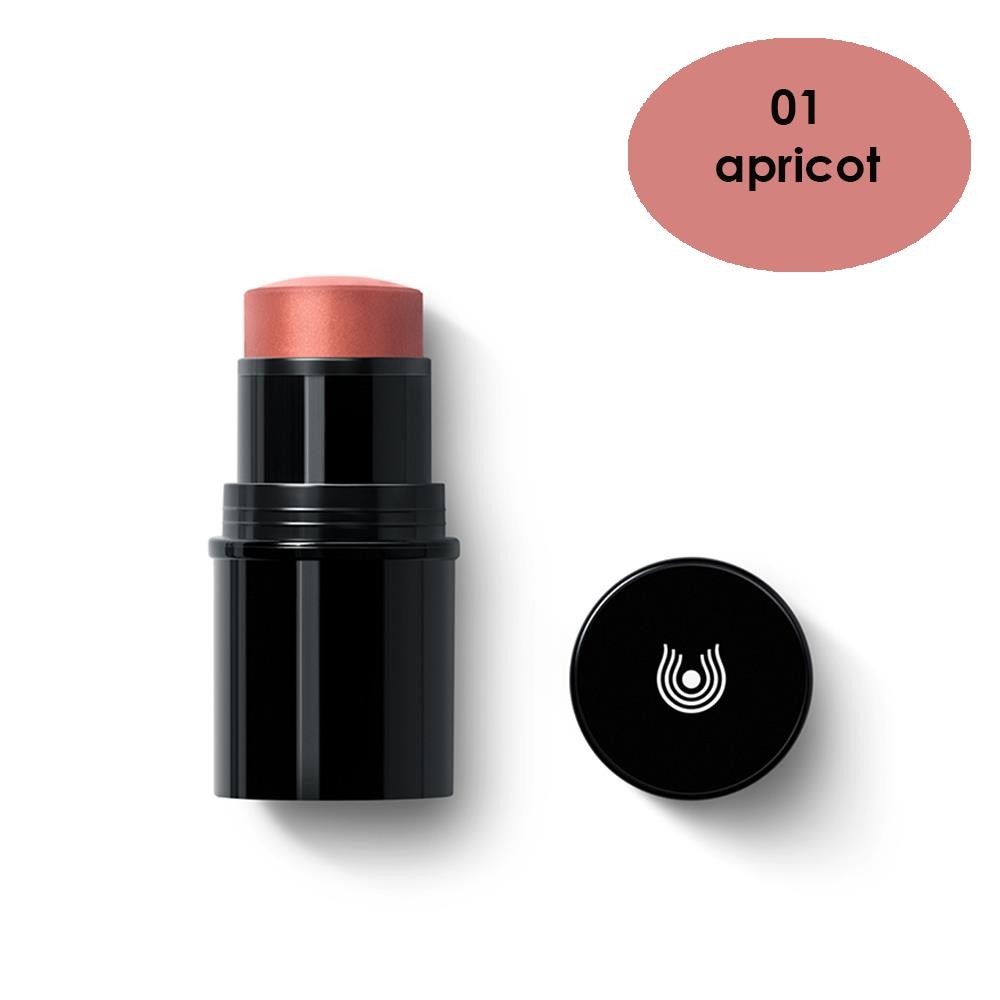 Dr Hauschka Genuine Organic Natural Lip to Cheek Cream Blush 01 Apricot 6.1g