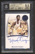 2007 Press Pass Legends AUTO Michael Cooper BGS 9.5 (.5 from pristine)LAKERS HOF