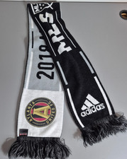 Atlanta United Soccer 2018 MLS Champion Knit Scarf 60" Black White Gray
