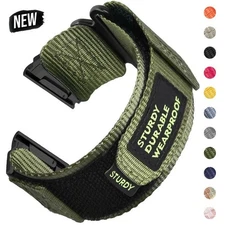 Tactical Nylon Strap Band Sport For Garmin Fenix 8 Solar Epix 7 7X 6 6X Pro 5 5X