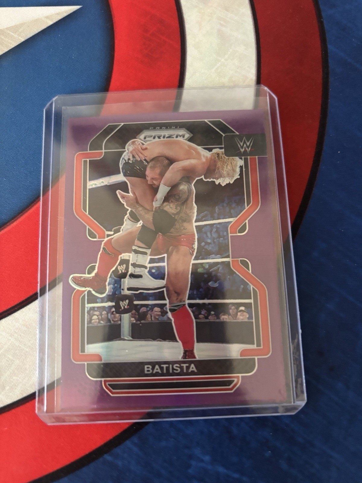 2022 Panini Prizm WWE - Batista #196 Purple Prizm /149