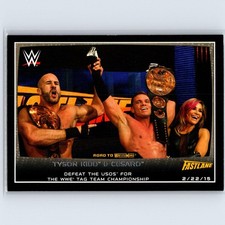 2015 Topps WWE Road to Wrestlemania Tyson Kidd / Cesaro #92