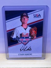 2018 Stars & Stripes USA Baseball Black INK AUTO Ethan Hankins 248/499