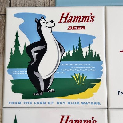 Vintage 1960's Hamm's Beer Lakeside Plastics Tiles Complete Full