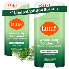 Whole Body Deodorant - Invisible Cream Stick - 72 Hour Odor Control - Aluminum F