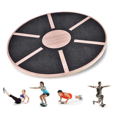 Anti-Rutsch Wooden Wobble Balance Board Für Fitness Training Rehabilitation FK