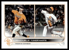 2022 Topps Update Sean Hjelle / Yunior Marte Rookie San Francisco Giants #246