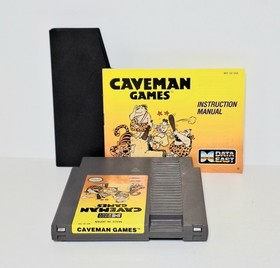 Caveman Games NES + Dust Sleeve + Protective Outer Case + Manual
