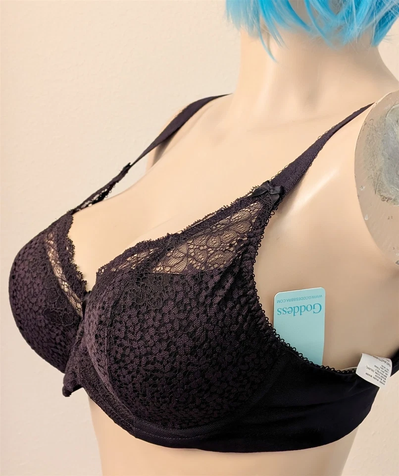 Goddess Michelle Smaller Cups Full Crochet Lace UW Bra - 44B - Image 3 of 4