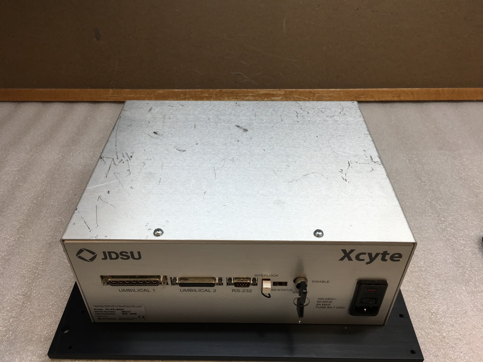 JDSU Xcyte CY-355-020-6224 Laser w/ JDSU CY-PS-6224 PSU and Cables