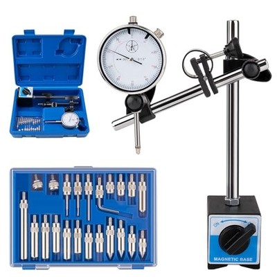 Dial Indicator with Magnetic Base, 0-1''×0.001'' Precision Dial Test Indicator