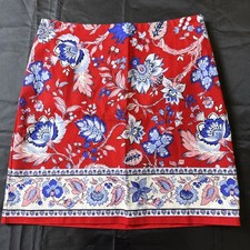 NWT Talbots Size P 8 Floral Lined Border Hem Casual Skirt Vibrant 79 MSRP