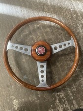 VINTAGE LES LESTON 15 INCH STEERING WHEEL TO SUIT MGB OR MIDGET