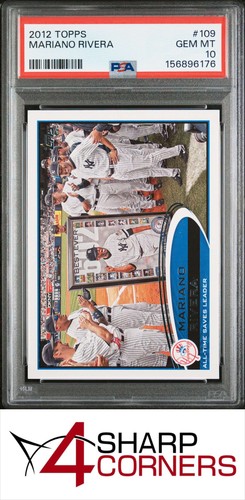 2012 TOPPS #109 MARIANO RIVERA YANKEES HOF PSA 10
