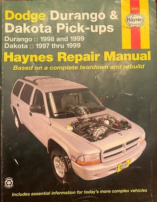 Dodge Durango Dakota Pick-ups Haynes Repair Manual 1999 | eBay