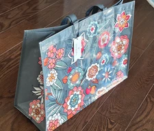 VERA Bradley MARKET Tote REUSABLE SHOPPING BAG in Tropical Evening x 2Bags