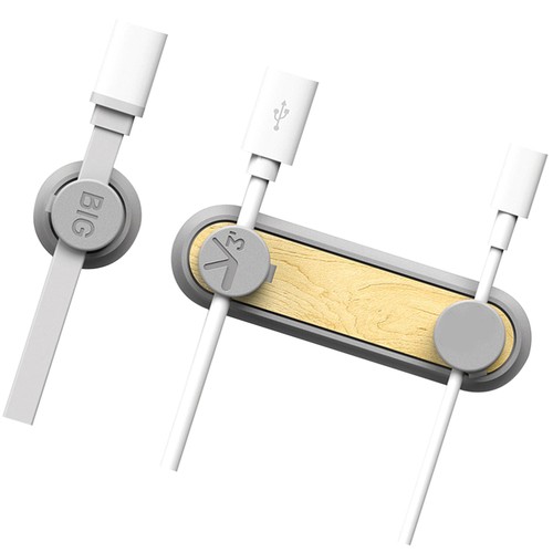 Wood Grain Solid Wire Clip Cord Management Magnetic Cable Organizer - 第 11/11 張圖片