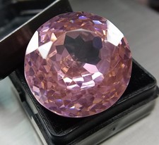 Cambodian Pink Color Huge Natural 51.80 Ct Zircon Round Cut Loose Gemstone