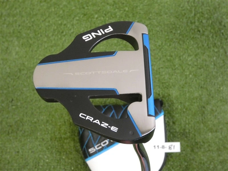 Ping 2025 Scottsdale Craz-E CB 37.25" Straight Putter HC S Stroke Black Dot New - Image 2 of 4