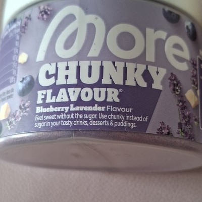More Chunky Flavour Pulver   Blueberry Lavender Flavour (Dose), Geöffnet (FOTO)