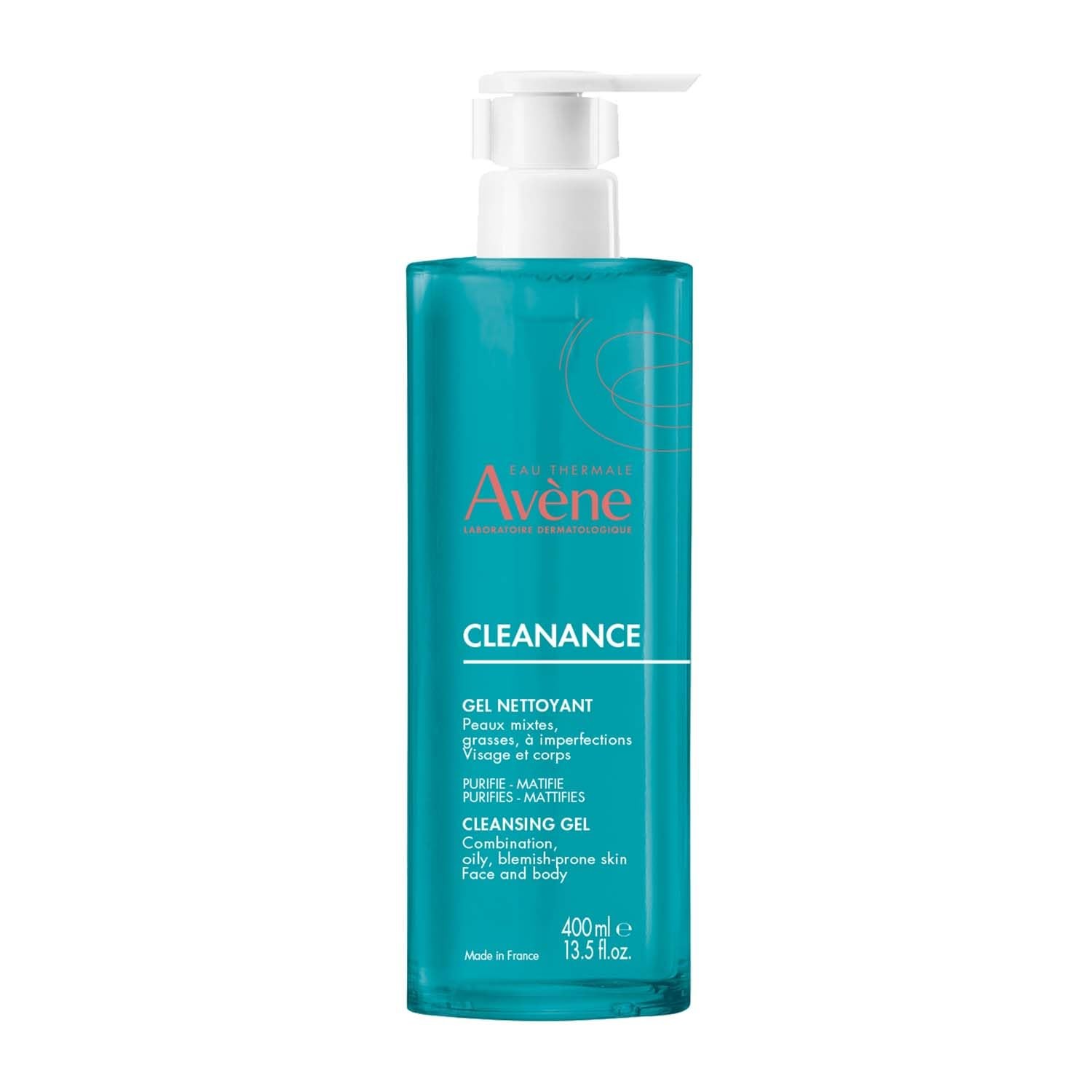 Avène Cleanance Cleansing Gel 400ml Cleanser for Blemish Prone Skin Oily Skin